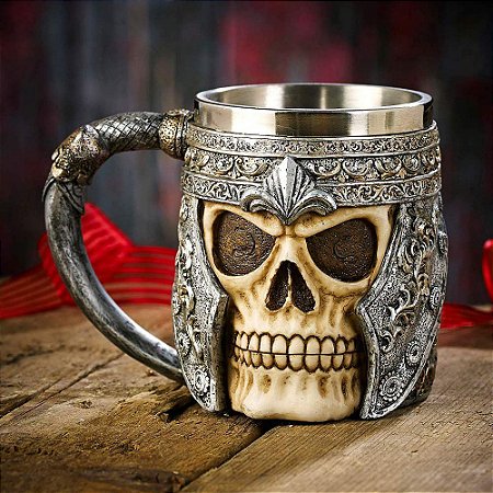 Caneca Viking Skull - Caveira - Presentes Atacado | Decoração Atacado |  Presentes para namorado | Presentes para namorada