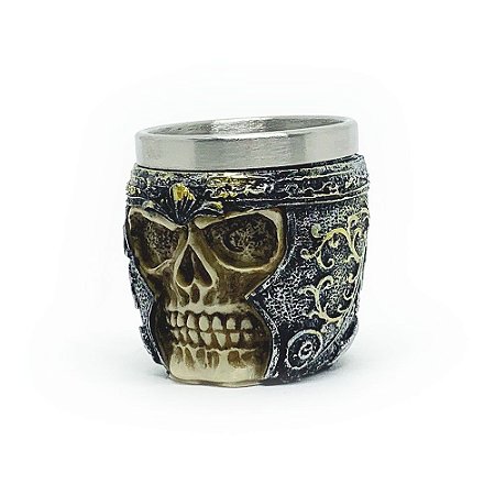 Copo shot Caveira Viking Skull