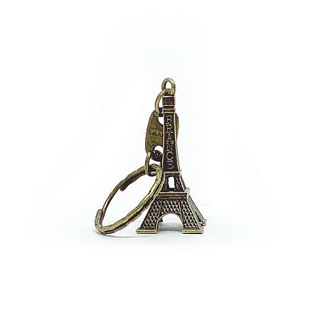 Chaveiro em Metal Torre Eiffel - bronze