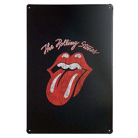 Placa de Metal The Rolling Stones - 30 x 20 cm