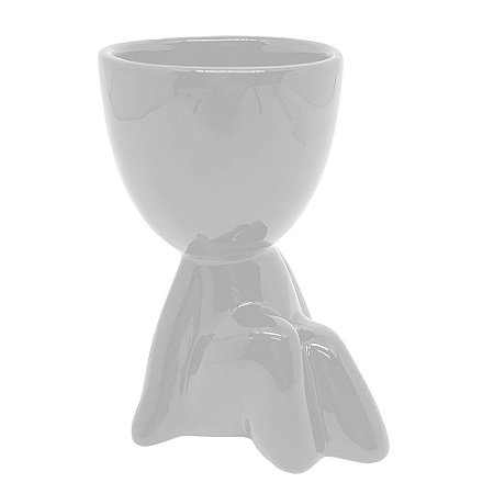 Vasinho Decorativo boneco Robert - branco