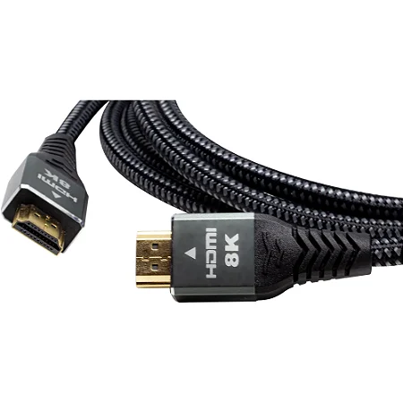 Cabo HDMI 2.1 8k Com Filtro Preto Storm Tudo em home theater e sonorizacao