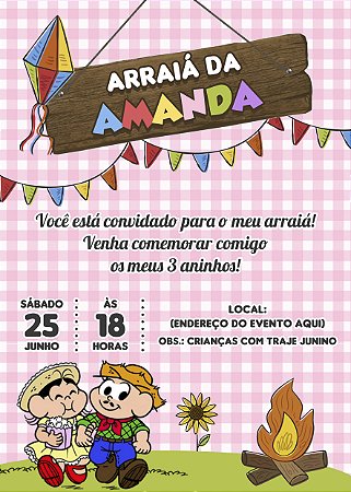 Convite digital Festa Junina