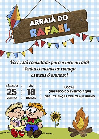 Convite digital Festa Junina