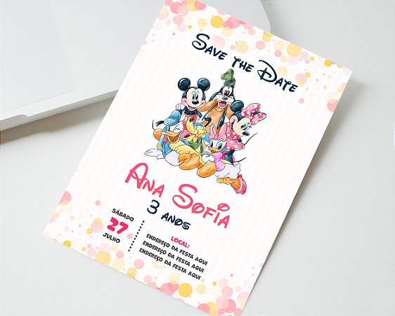 Save the date Mickey e Minnie