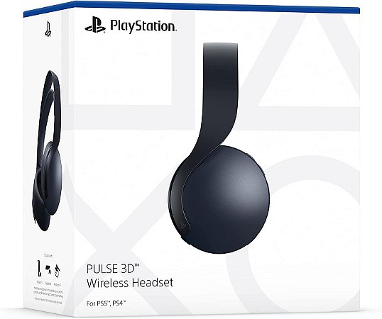 Head Set Sem Fio Pulse 3D Midnight Black PS5 - Garantia Oficial Sony