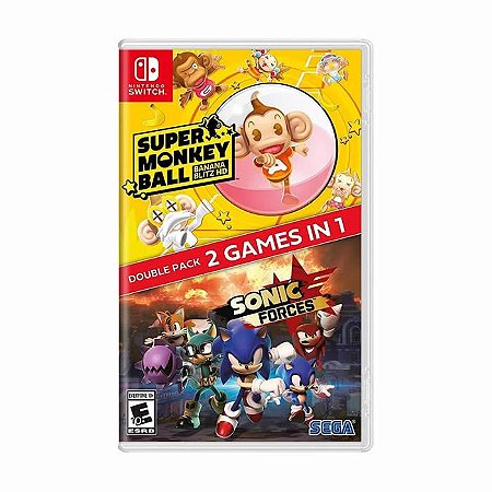 Jogo Sonic Forces + Super Monkey Ball Banana Blitz HD Double Pack - Switch