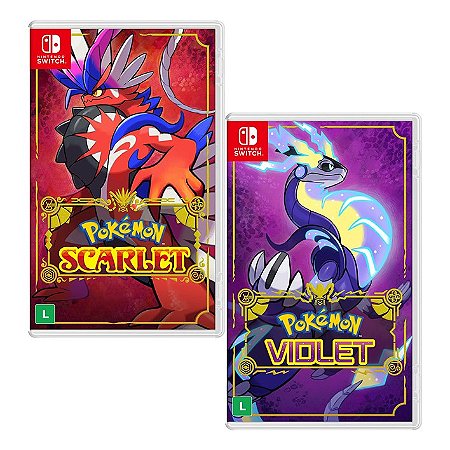Combo Pokemon Violet + Pokemon Scarlet Switch Midia Fisica