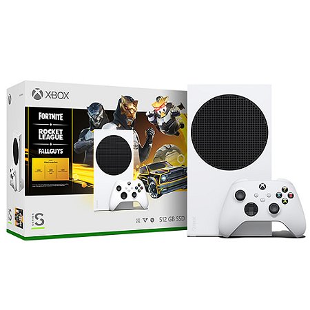 Console Xbox Series S + Fortnite + Rocket League + Fall Guys