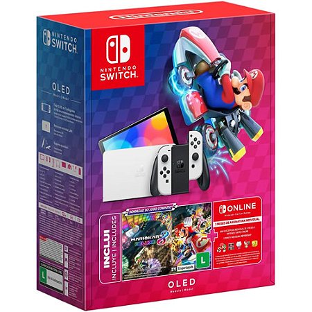 Console Nintendo Switch Oled Mario Kart 8 Bundle - Nintendo