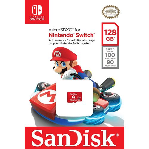 Cartão de Memória Micro SDXC 128GB Nintendo Switch - Sandisk