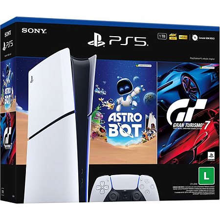 Console Playstation 5 Slim 1TB Astro Boot & Gran Turismo 7 Digital Bundle - Sony