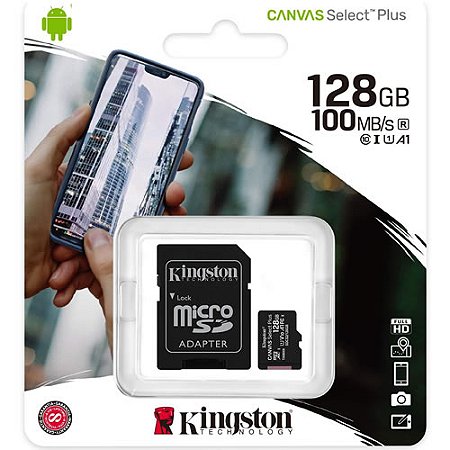 Cartão Micro SD Ultra Classe 10 128GB - Kingston