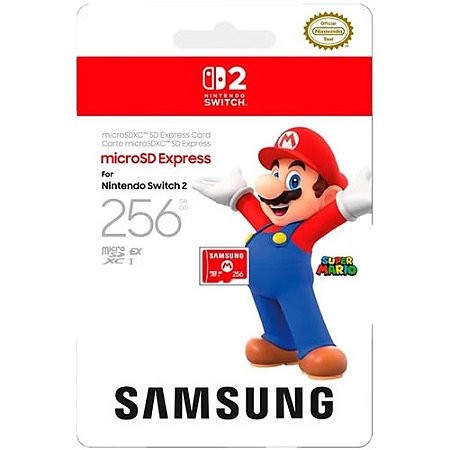 Cartão de Memória MicroSD 256GB Express - Switch 2