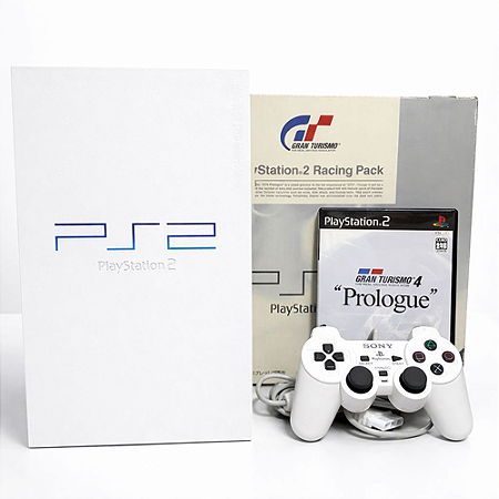 Console Playstation 2 Ceramic White 5500GT Edição Especial - Sony