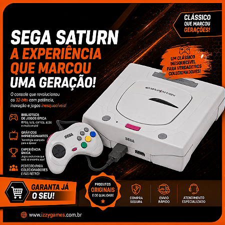 Console Sega Saturn Branco - Sega [Clique para fotos]