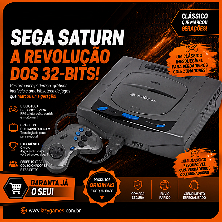 Console Sega Saturn HST-0004 - Sega [Clique para fotos]