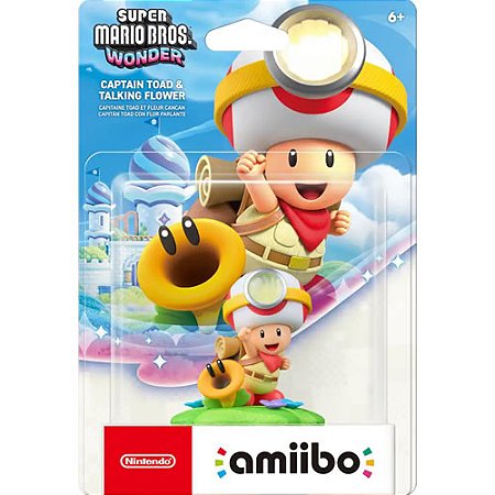 Amiibo Captain Toad & Talking Flower Super Mario Wonder Series - Nintendo