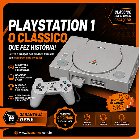 Console Playstation 1 FAT SCPH 7500 - Sony [Clique para fotos]