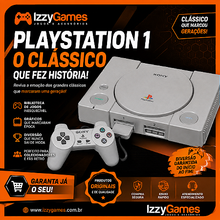 Console Playstation 1 Série 7000 CIB - Sony [Clique para fotos]