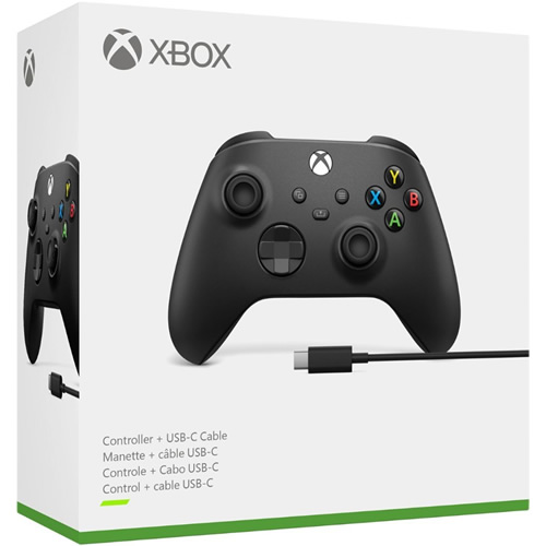 Controle Sem Fio Xbox Series S/X /PC + Cabo USB Preto - Microsoft -  IzzyGames Onde você economiza Brincando !