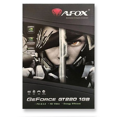 Placa Vídeo Afox GeForce GT220 1GB - DDR3, 128Bit, HDMI/DVI/VGA