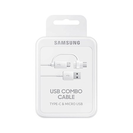 Cabo De Dados Carregador Usb-C E Micro Usb Original Samsung Ep-Dg930d Tipo B/C