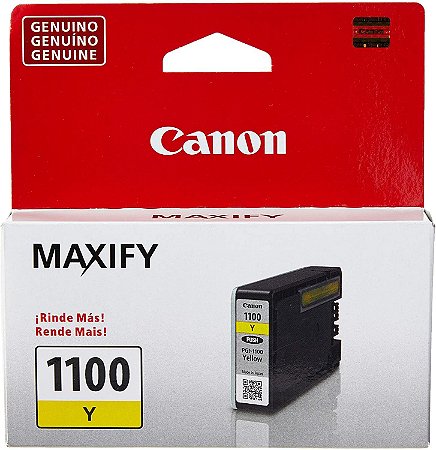 Cartucho De Tinta Original Canon Pgi 1100 4,5ml Amarelo Mb2010 Mb2110 Mb2710