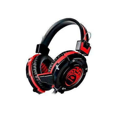 Headset Gamer C3 Tech Flycatcher, P2 e USB, Preto e Vermelho - PH-G10BK