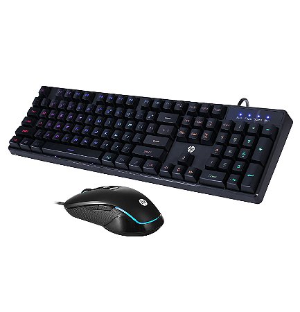 Kit Teclado e Mouse Gamer USB - HP KM200
