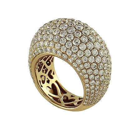 Anel em Ouro  c/ Diamantes   -  cod 01045891