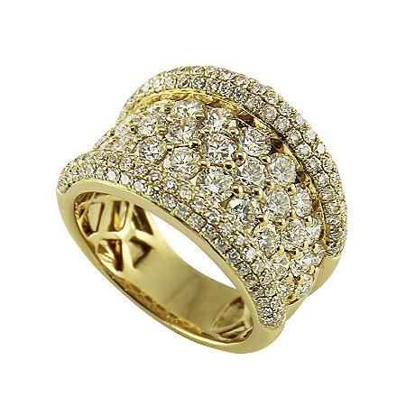 Anel em Ouro  c/ Diamantes   -  cod 01014165