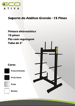 Suporte de Anilhas Grande - 15 Pinos