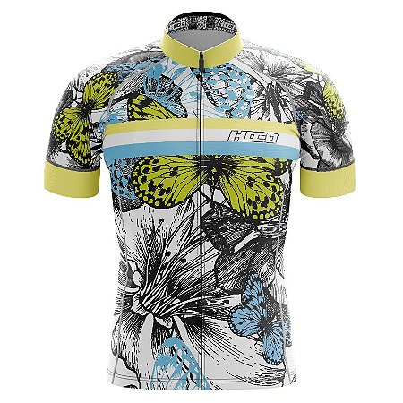 Camisa de Ciclismo Pró Race - Borboletas