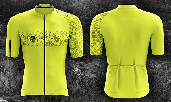 Camisa de Ciclismo - AERO - Amarelo Flúor