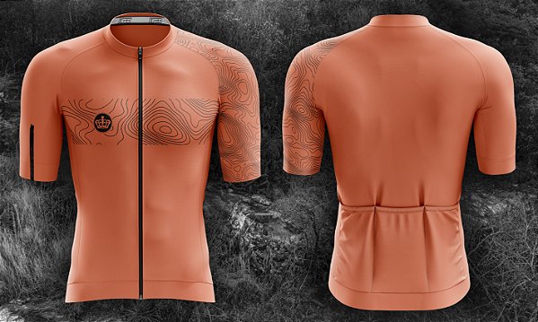 Camisa de Ciclismo - AERO - Laranja Flúor