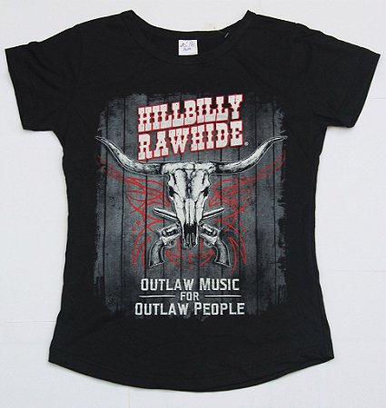 Camiseta Outlaw Music for Outlaw People Feminina