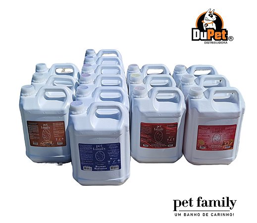 COMBO 5 Galões de Shampoo e/ou Condicionador Escolha a Combinação 5 Lts Pet Family