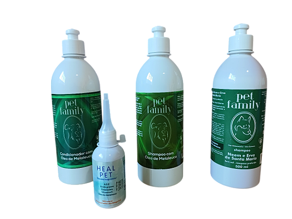 Produtos Pet Repelente de Insetos, Tratamento de Pele, Anti Ressecamento e Anti Dermatites