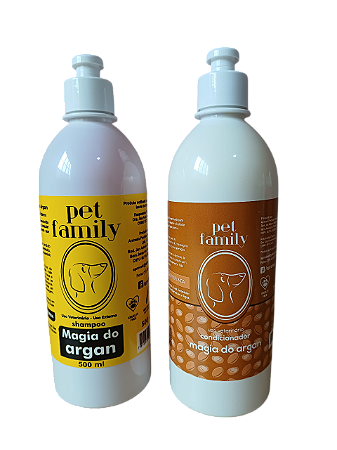 MAGIA DO ARGAN - Shampoo + Creme Condicionador Pet Family 500ml