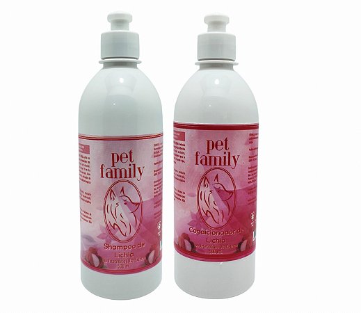 LICHIA - Shampoo + Creme Condicionador Efeito AntiQuedas Pet Family 500 ml