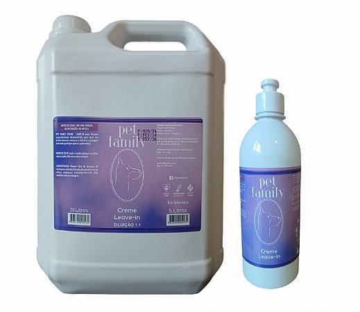 LEAVE IN - Creme Hidratante Desembaraçador de Pelos Pet Family