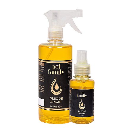 ÓLEO DE ARGAN - Hidratação e  Reparação de Pelos Pet Family