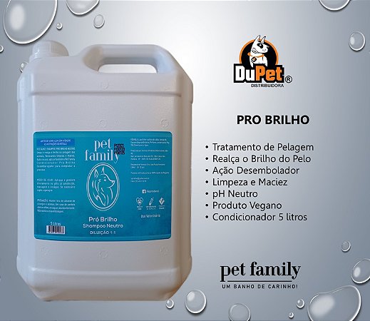 PRO BRILHO - Creme Condicionador Desembaraçador Pet Family
