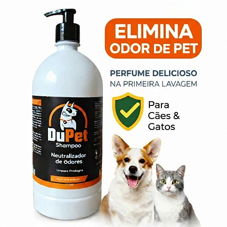 DuPet Shampoo Pet Vegano Hipoalergênico Uso Profissional Cães / Gatos Tira Odor 1 Litro - Variação