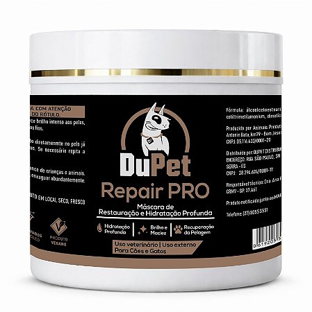Máscara DuPet Repair PRO 500g – Hidratação Profunda e Restauração