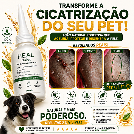 ÓLEO MELALEUCA E GIRASSOL - Anti Dermatite Coceiras Calmante da Pele Dermoprotetor Pet/Cão/Gato 60ml