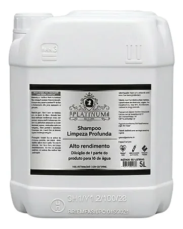 Shampoo Pet Platinum 5 litros - 1:10 - Rende 55 litros - Escolha a Variação