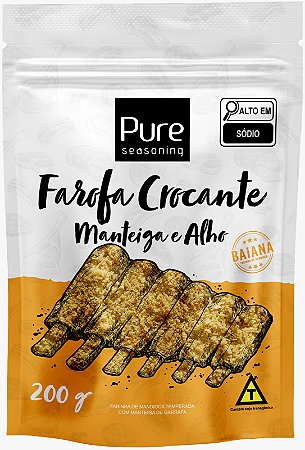 Farofa Crocante Manteiga e Alho 200g