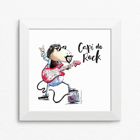 Quadro Capivara do Rock